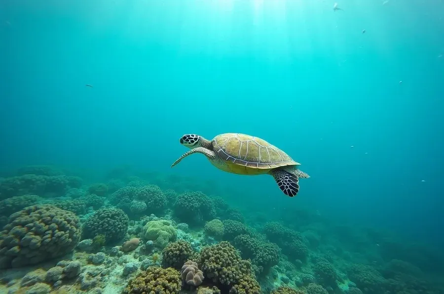 Swim with turtles in Ari Atoll, Maldives