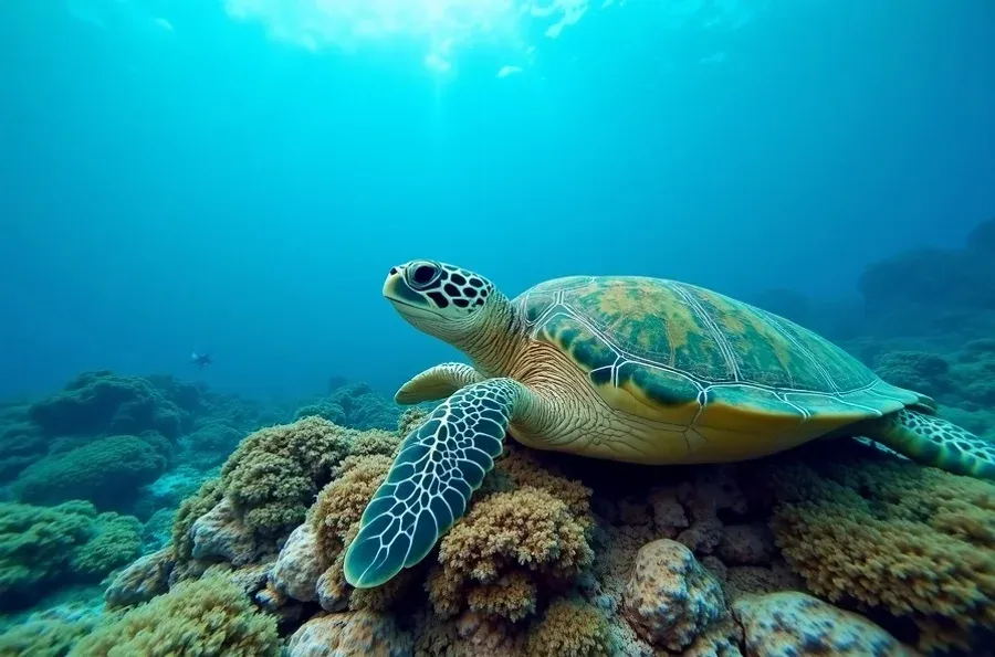 Swim with turtles in Gili Islands