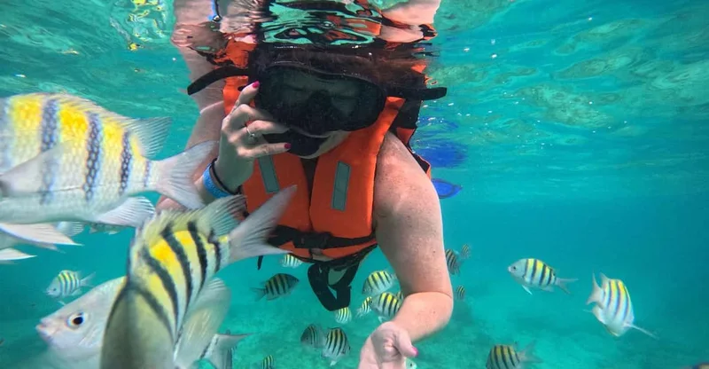 Isla Mujeres: 3-Spot Snorkel, Underwater Museum & Reefs, swim with turtles in Isla Mujeres