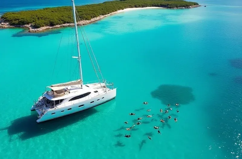 Turtle Snorkel Sail to Buck Island From Frenchman's Reef, swim with turtles in St. Thomas